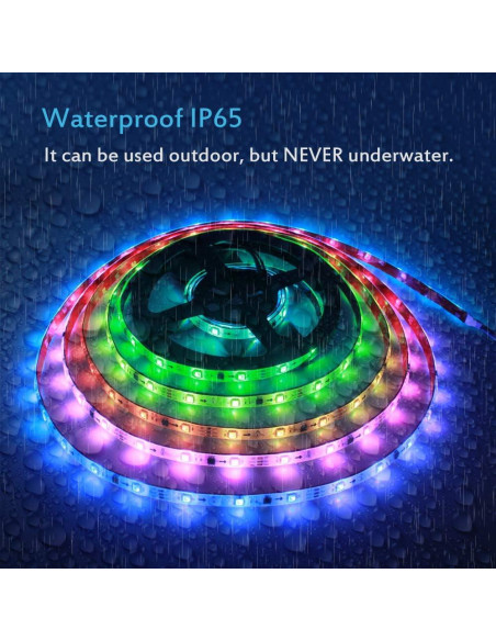 Tira LED Direccionable ALITOVE WS2811 5m 150 LEDs RGB IP65