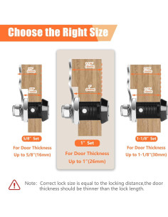 Cerraduras de Caja de Herramientas KOVOSCH - Paquete de 2 2