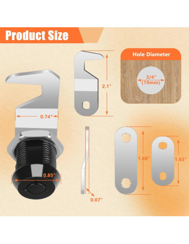 Cerraduras de Caja de Herramientas KOVOSCH - Paquete de 2