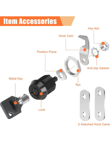 Cerraduras de Caja de Herramientas KOVOSCH - Paquete de 2