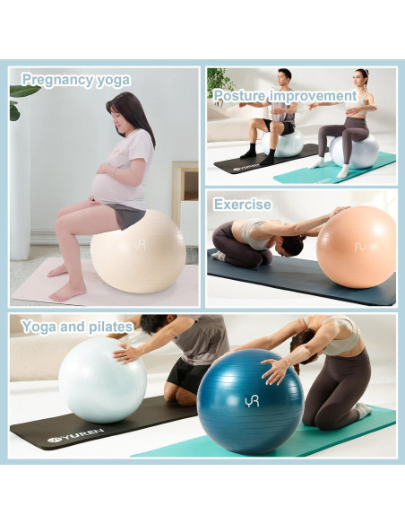 Bola de Ejercicio RYTMAT 55cm Antirrotura y Antideslizante Bola de Ejercicio RYTMAT 55cm Antirrotura y Antideslizante