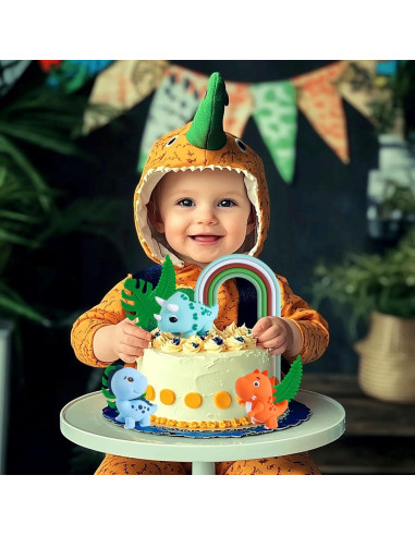 Decoraciones de Pastel Dinosaurio Roaring Good Time - 10 Piezas