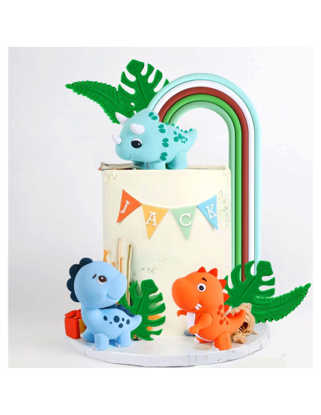 Decoraciones de Pastel Dinosaurio Roaring Good Time - 10 Piezas