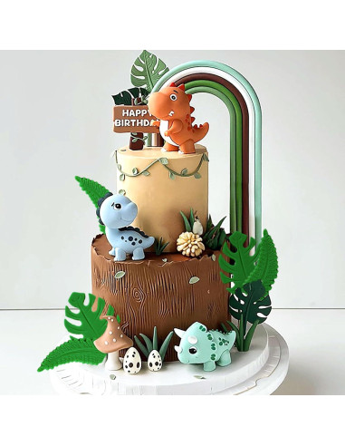 Decoraciones de Pastel Dinosaurio Roaring Good Time - 10 Piezas