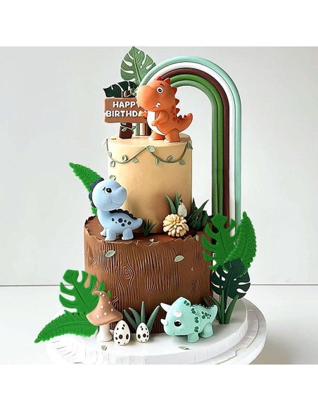 Decoraciones de Pastel Dinosaurio Roaring Good Time - 10 Piezas
