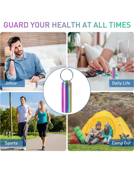 Estuche Organizador de Pastillas VTAR Geeloa Acero Inoxidable