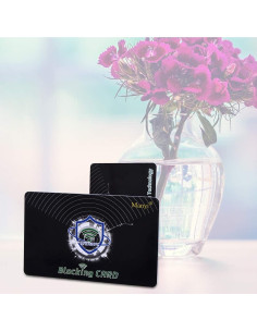 Tarjeta de Bloqueo RFID Manyi 5 Pcs Protección Cartera Negro 2