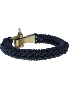 Pulsera de Paracord Minimalista para Hombres - Ajustable Negro 2