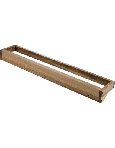 Juego de 4 estantes colgantes MyGift de madera de acacia 2.3 kg
