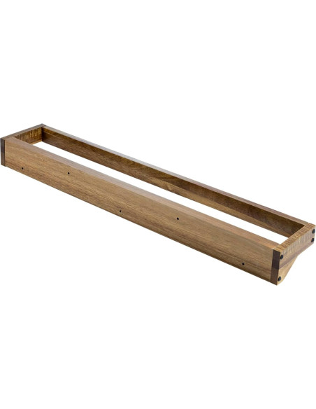 Juego de 4 estantes colgantes MyGift de madera de acacia 2.3 kg