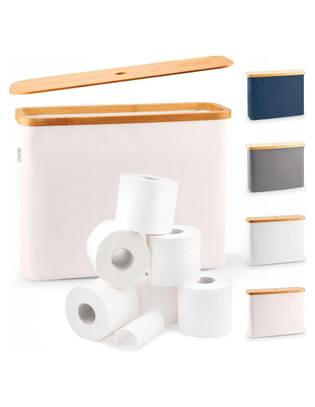 Organizador de Papel Higiénico Lonbet Beige para 12 Rollos