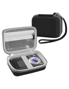 Funda de cámara digital impermeable Leayjeen 12.95x8.38cm - Negro