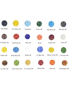 Kit de cuentas de vidrio Mandala Crafts 9000 piezas 3mm AB 2