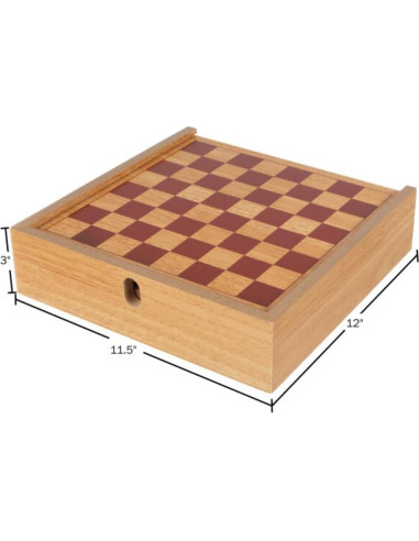 Juego Combo 7-en-1 Hey! Play! para 4 Jugadores - Ajedrez, Ludo y Más