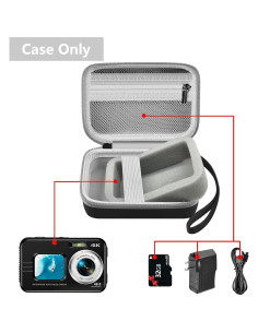 Funda de cámara digital impermeable Leayjeen 12.95x8.38cm - Negro 2