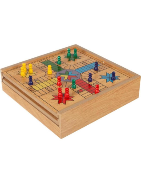 Juego Combo 7-en-1 Hey! Play! para 4 Jugadores - Ajedrez, Ludo y Más