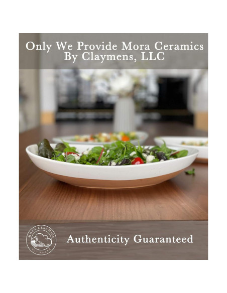 Set de 2 Platos Ovalados Mora Cerámica - 34.3 cm y 30 cm