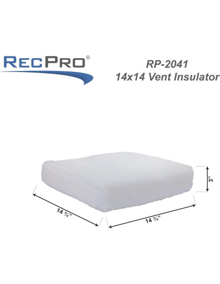 Aislante de Ventilación RecPro RV 35.56x35.56 cm con Capa Reflectante