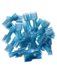 Terminales de Crimpado Femenino Aislados Yueton 100 Unidades