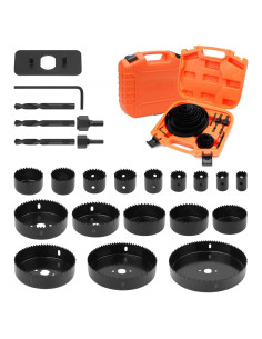 Kit de Sierras de Corona 24PCS HORUSDY 19-152mm para Madera