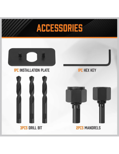 Kit de Sierras de Corona 24PCS HORUSDY 19-152mm para Madera