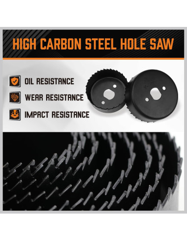 Kit de Sierras de Corona 24PCS HORUSDY 19-152mm para Madera