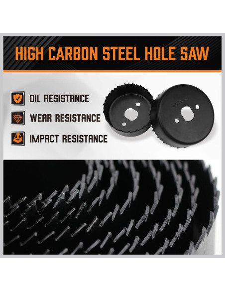 Kit de Sierras de Corona 24PCS HORUSDY 19-152mm para Madera