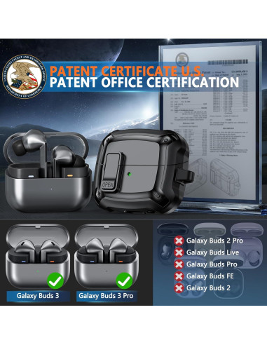 Funda Dura Samsung Galaxy Buds 3/3 Pro con Kit de Limpieza