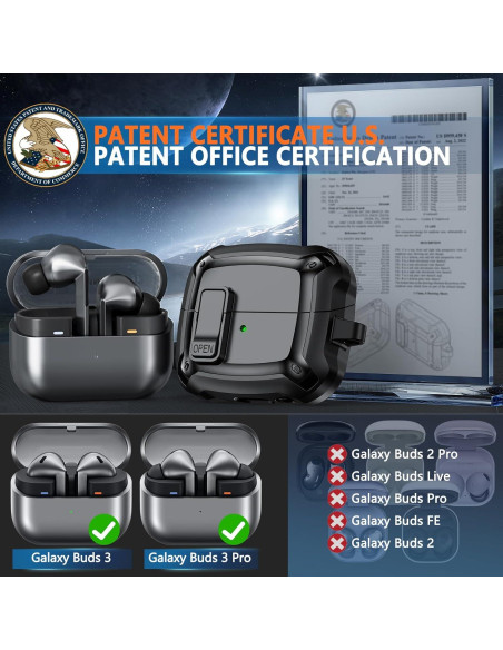 Funda Dura Samsung Galaxy Buds 3/3 Pro con Kit de Limpieza
