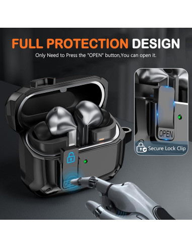 Funda Dura Samsung Galaxy Buds 3/3 Pro con Kit de Limpieza