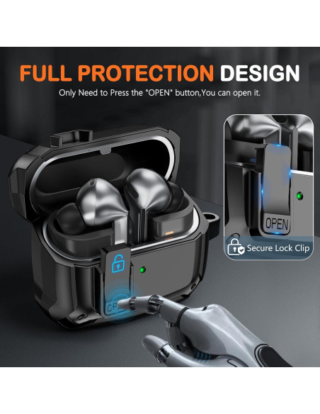 Funda Dura Samsung Galaxy Buds 3/3 Pro con Kit de Limpieza