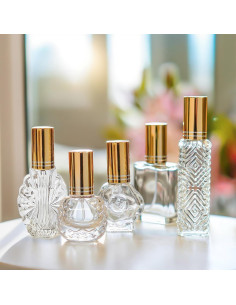Set de 5 Botellas de Perfume de Vidrio H&D 15 ML Recargables 2