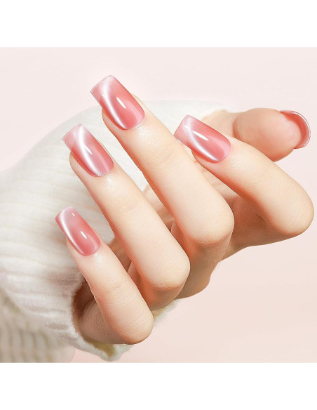 Set de Esmalte de Uñas Gel Ojo de Gato MIZHSE 4 Colores 7ml