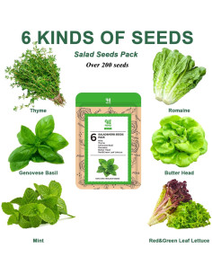 Kit de Cápsulas de Semillas Gourmet HiHOYA - 8 Variedades Hidropónicas 2