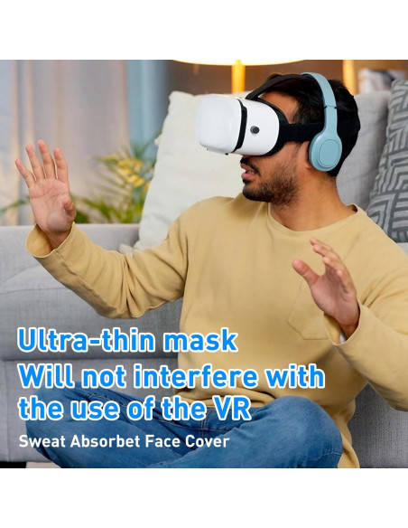 Cubiertas Faciales Desechables VR Yoposeo 20 Pcs para Quest 3/2