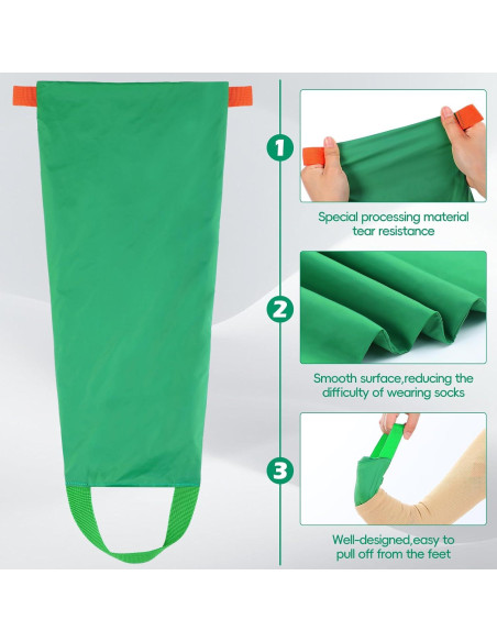 2 Dispositivos Ayuda para Poner Medias de Compresión Threlaco