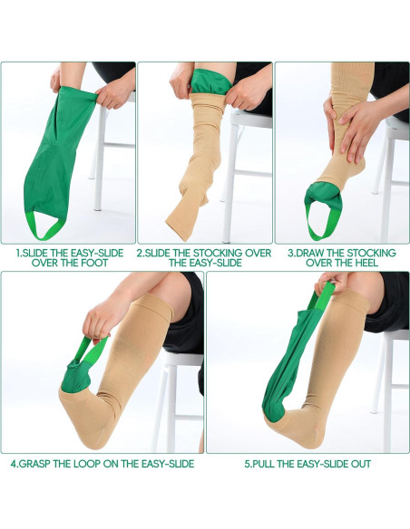 2 Dispositivos Ayuda para Poner Medias de Compresión Threlaco