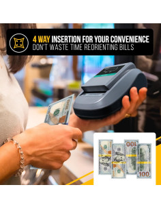 Detector de Billetes Falsos Kolibri KCD-1000 Portátil 0.71kg 2