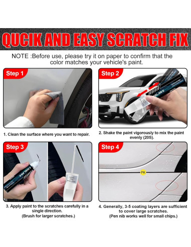 Pintura de Retoque COSLAKE Perla Negra Aurora 12ml para Kia