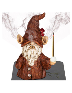 Soporte de Incienso Gnomo Aisatisforu con Quemador de Conos