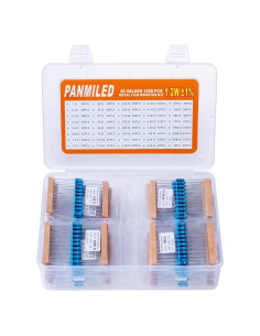 Kit de Resistores PANMILED 1200 Piezas 1/2W +/-1% 40 Valores