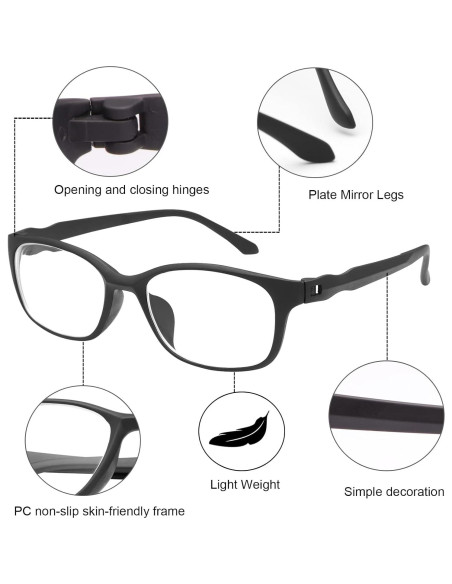 Gafas de Distancia Miopía Unisex MIRYEA con Filtro Luz Azul Gafas de Distancia Miopía Unisex MIRYEA con Filtro Luz Azul