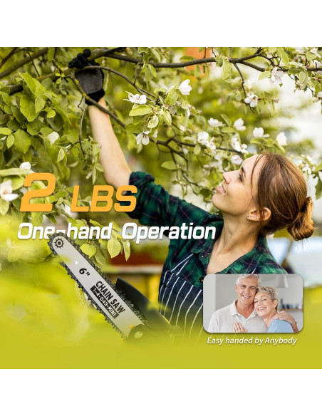 Mini Motosierra 6" SavvyMate Batería 20V Sin Escobillas