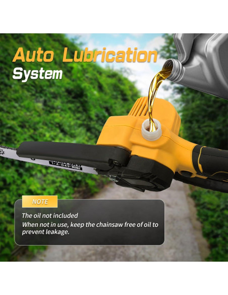 Mini Motosierra 6" SavvyMate Batería 20V Sin Escobillas