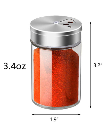 Juego de 4 Saleros y Pimenteros de Vidrio SCWBOEII 85g Juego de 4 Saleros y Pimenteros de Vidrio SCWBOEII 85g