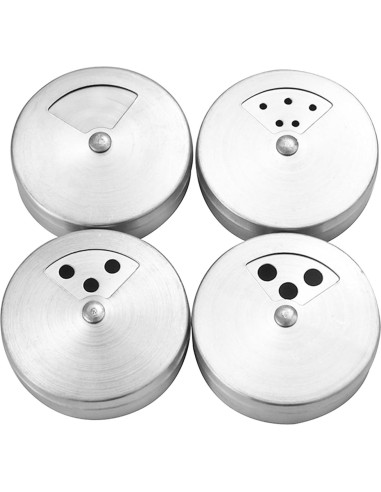 Juego de 4 Saleros y Pimenteros de Vidrio SCWBOEII 85g