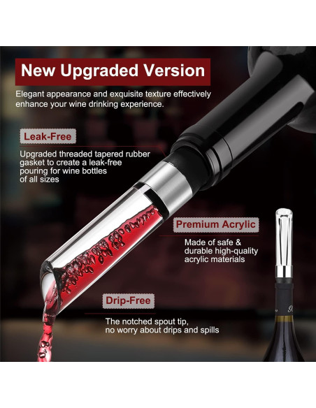 Aguijón de Vino IEOVO - Aireador Acrílico Compacto 58g Aguijón de Vino IEOVO - Aireador Acrílico Compacto 58g