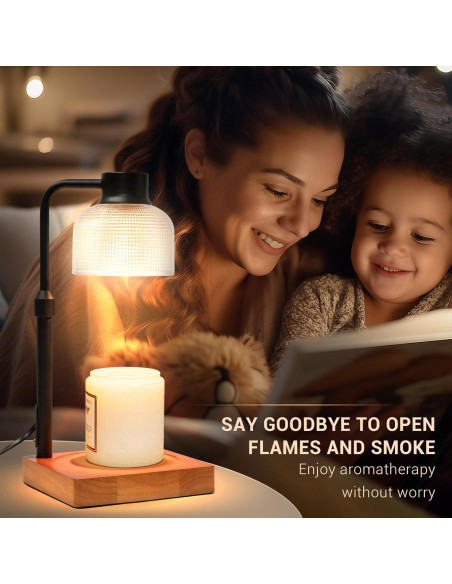 Lámpara Calentadora de Velas KLL Vintage con Temporizador 50W Lámpara Calentadora de Velas KLL Vintage con Temporizador 50W