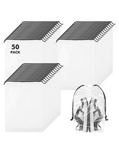 50 Bolsas Translucidas para Zapatos GcFoir 40 x 30 cm Impermeables