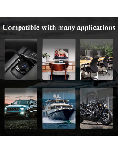 Cable de Montaje en Panel USB 3.0 BATIGE Doble Puerto 30.48cm